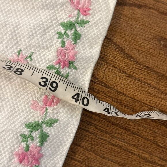 Coldwater Creek white embroidered floral tank dress size 6 - Picture 8 of 11